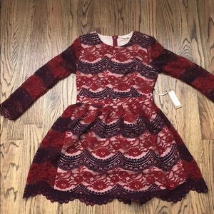 Blush Noir long sleeved dress